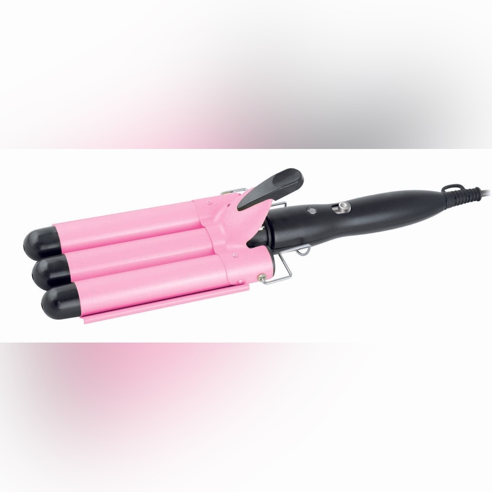 BellaPro 25mm Hair Waver 3 Barrel Iron Beach Wave 1 inch Ceramic Controlled Heat